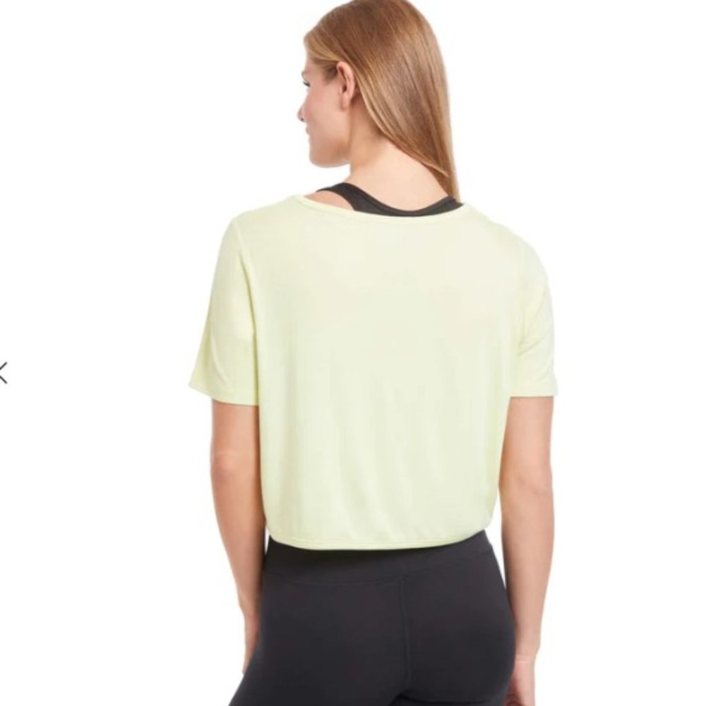 NWT PSK Collective Pale Lime Tie Crop Top in 2X - Picture 2 of 4